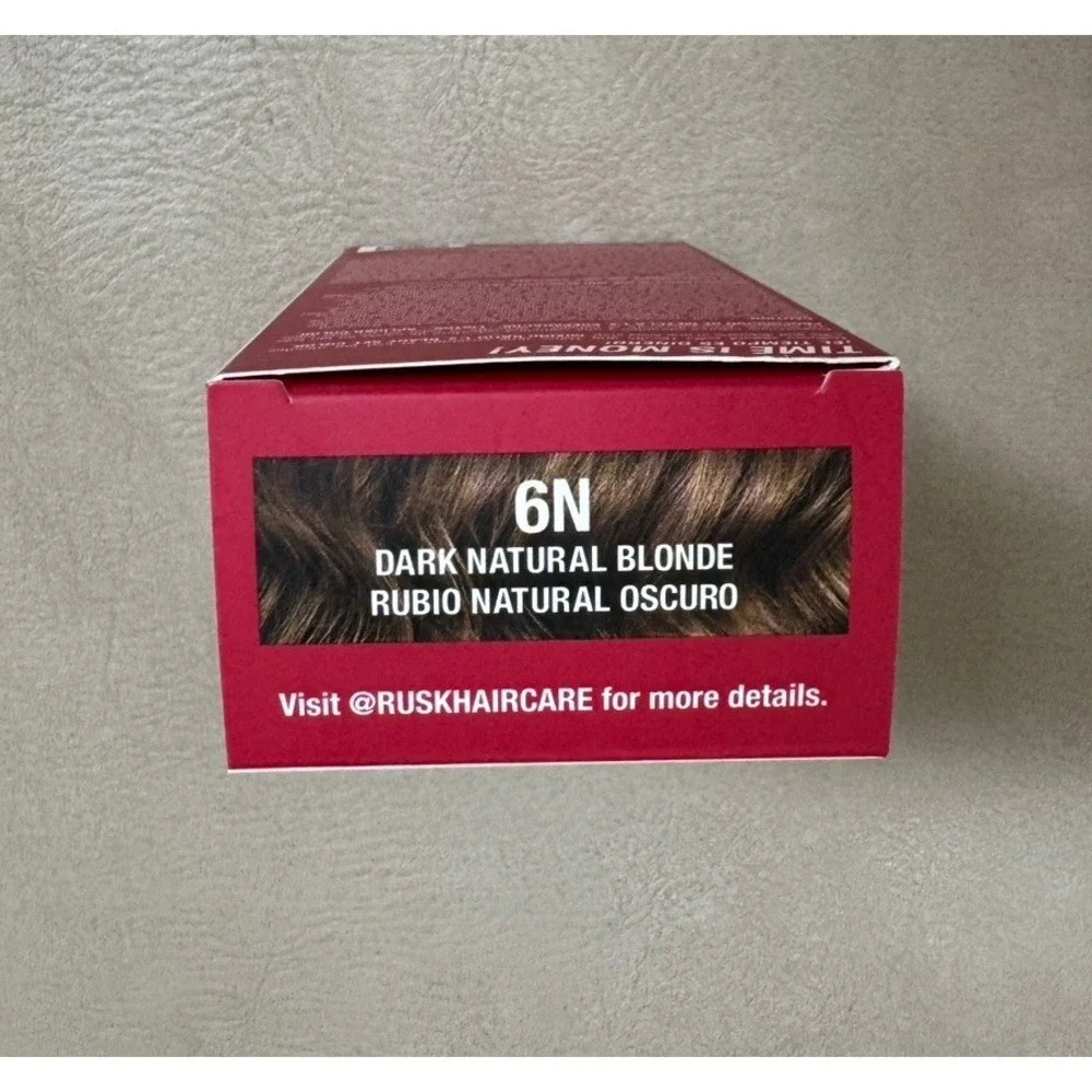 Rusk in 10 Minutes Permanent HAIR COLOR - 6N Dark Natural Blonde -NIB